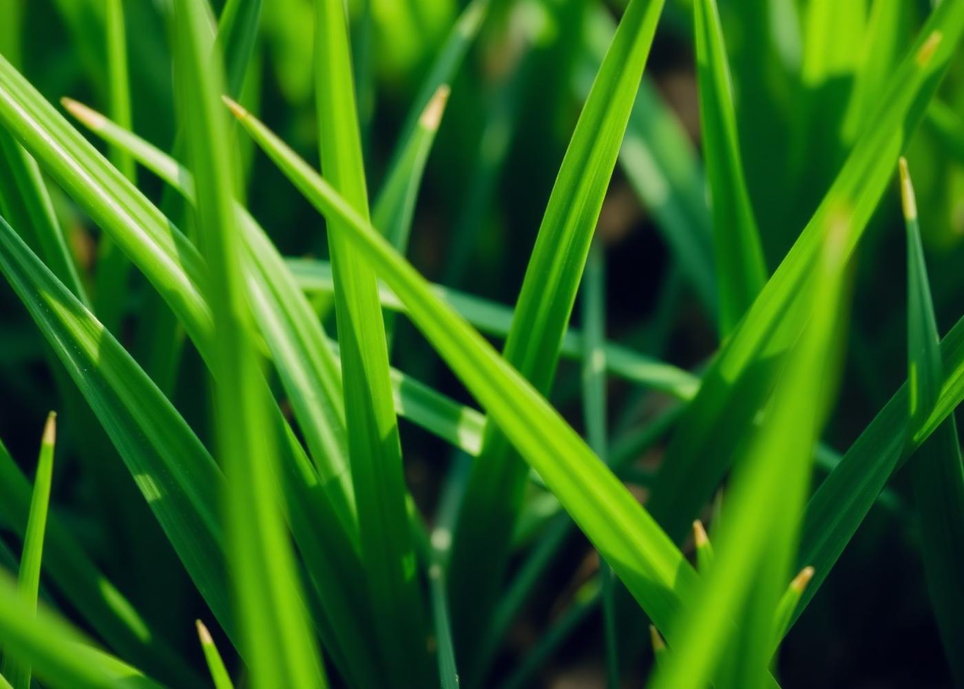 St. Augustine grass close-up
